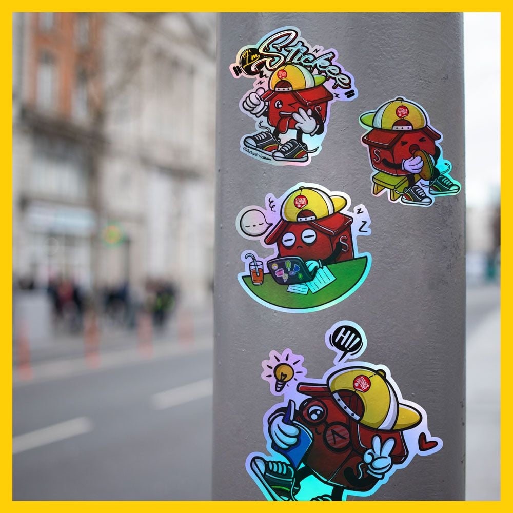 Sticker Hologram bảy màu in theo yêu cầu