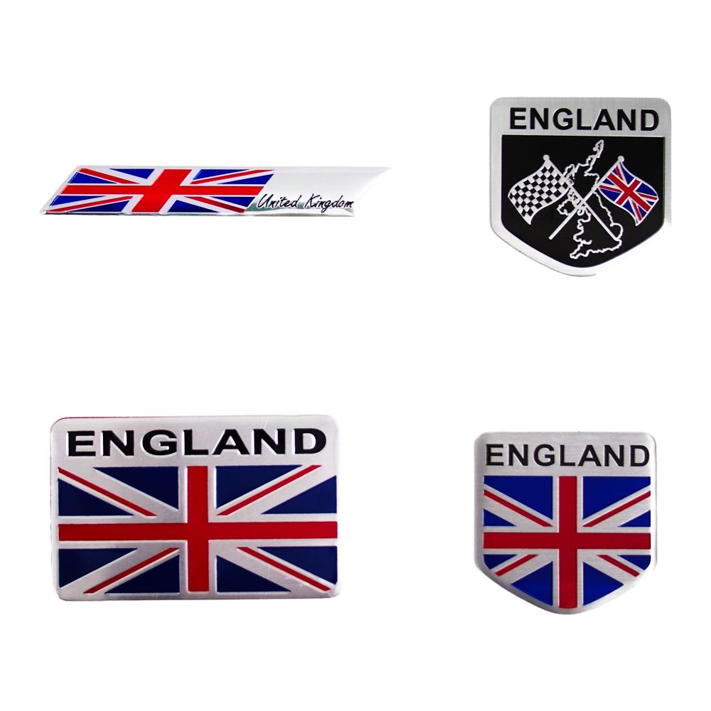 Sticker hình dán metal cờ Anh - miếng lẻ