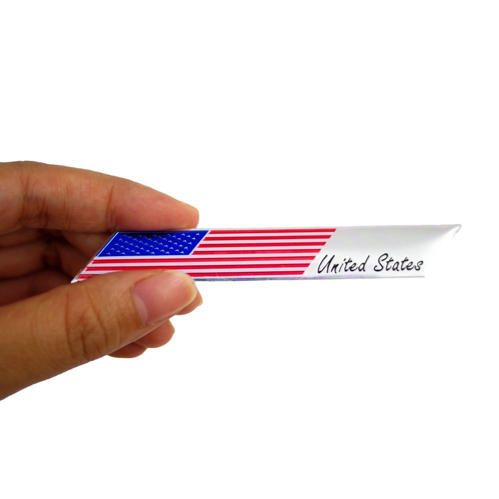 Sticker hình dán metal Cờ Mỹ - Miếng lẻ