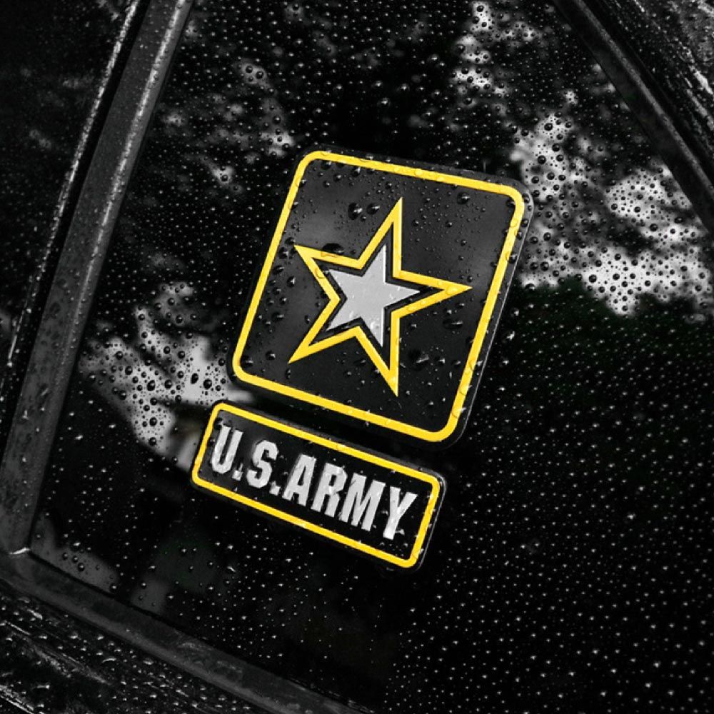 US ARMY - Set 2 miếng Sticker metal hình dán kim loại