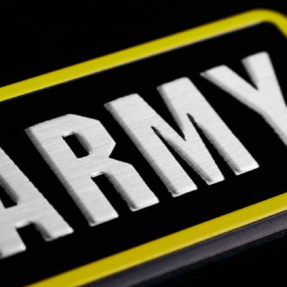 US ARMY - Set 2 miếng Sticker metal hình dán kim loại