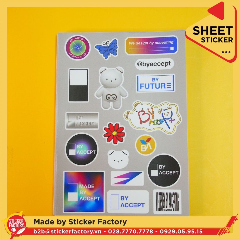 Sticker sheet vinyl