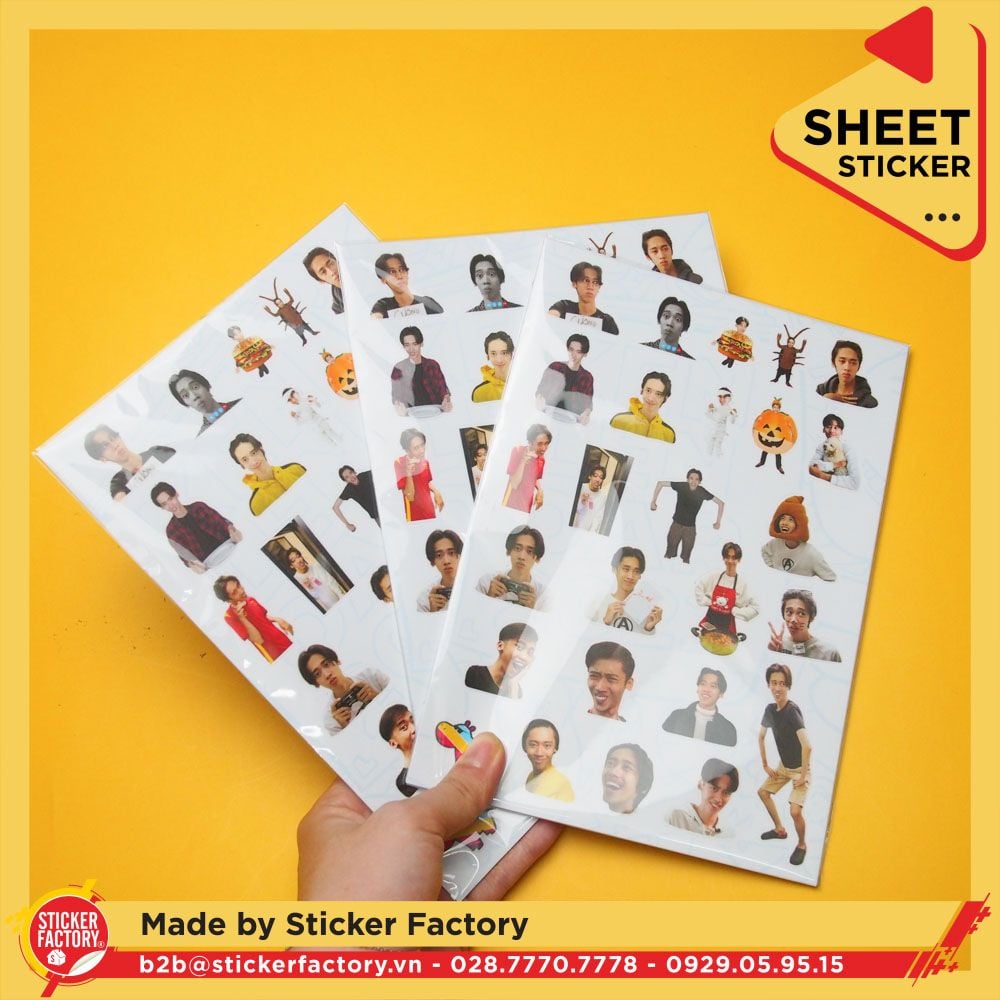 Sticker sheet vinyl