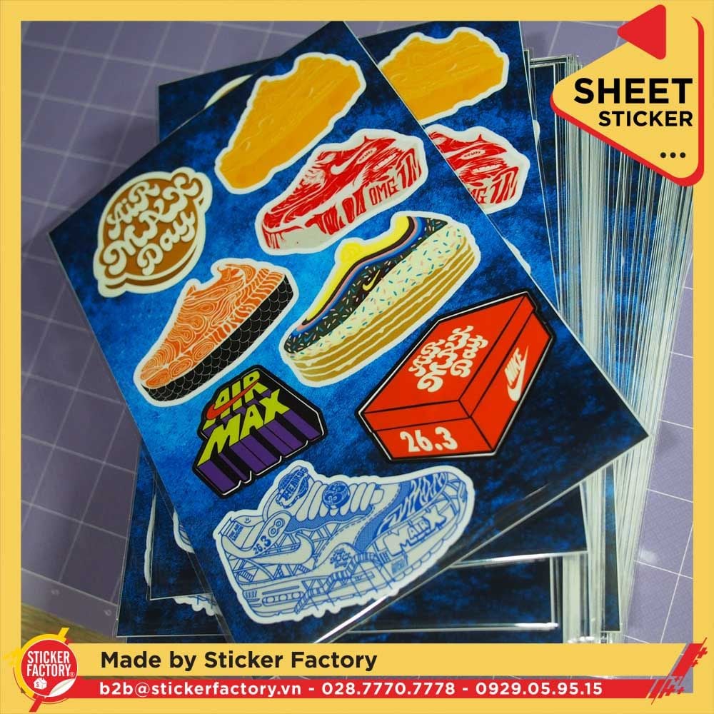 Sticker sheet vinyl