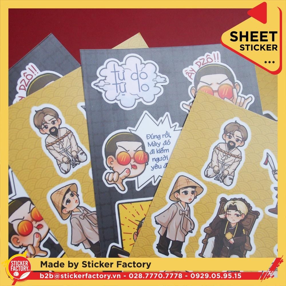 Sticker sheet vinyl