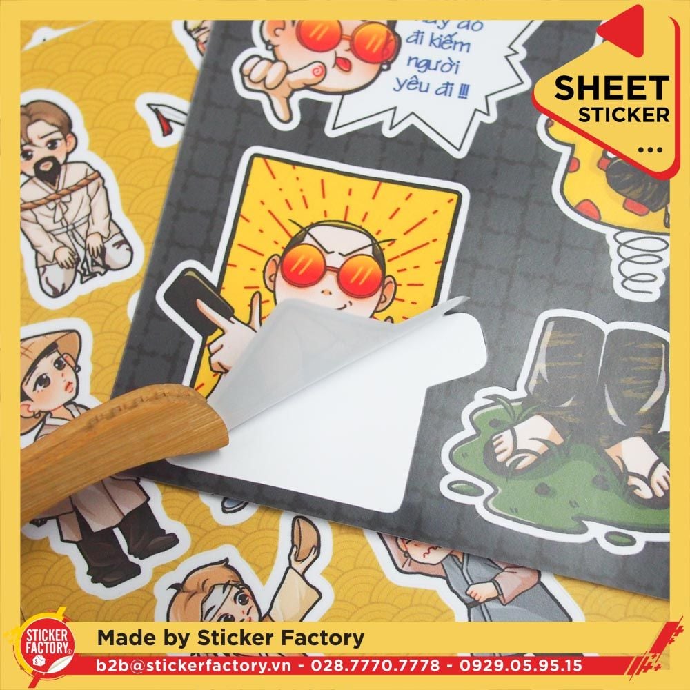 Sticker sheet vinyl