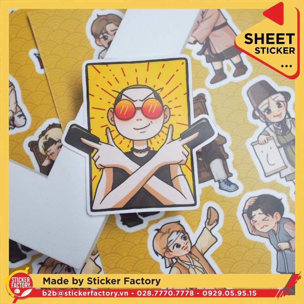 Sticker sheet vinyl