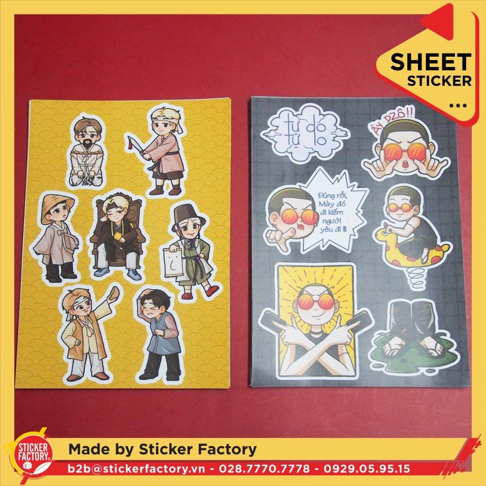 Sticker sheet vinyl