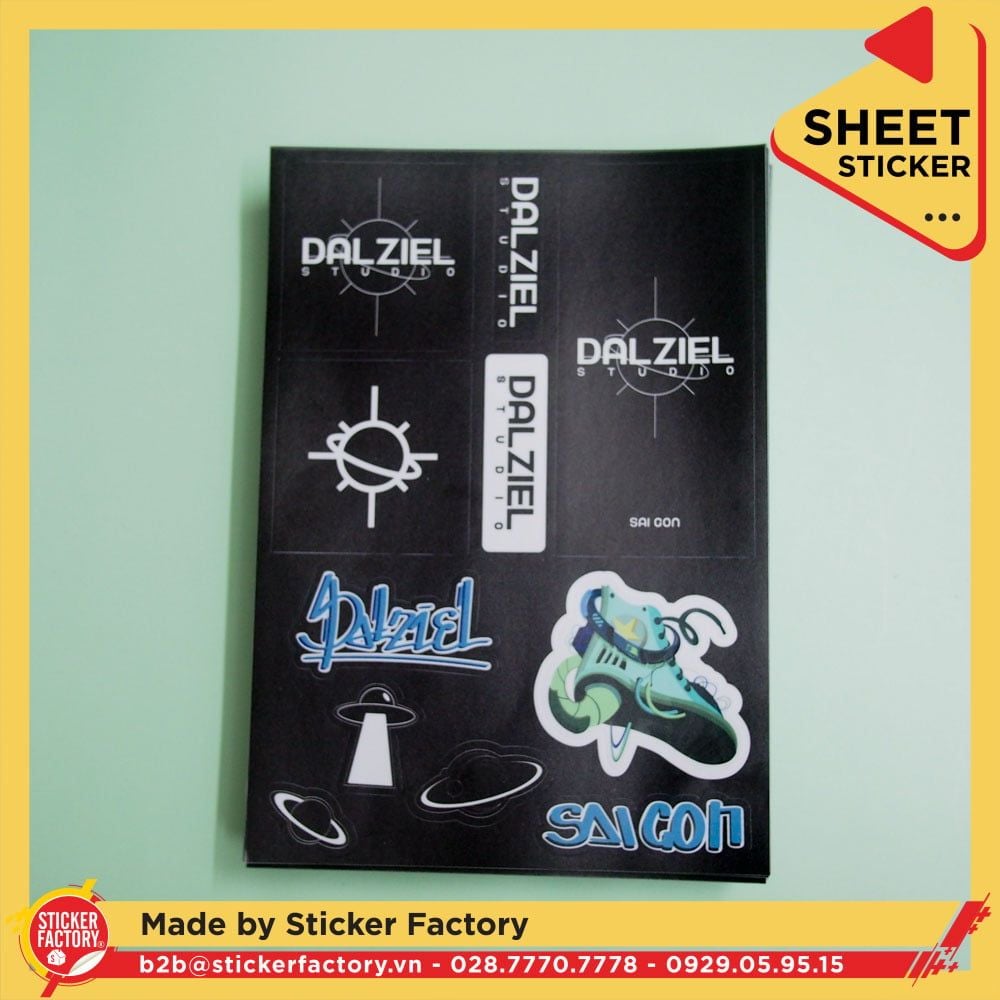 Sticker sheet vinyl