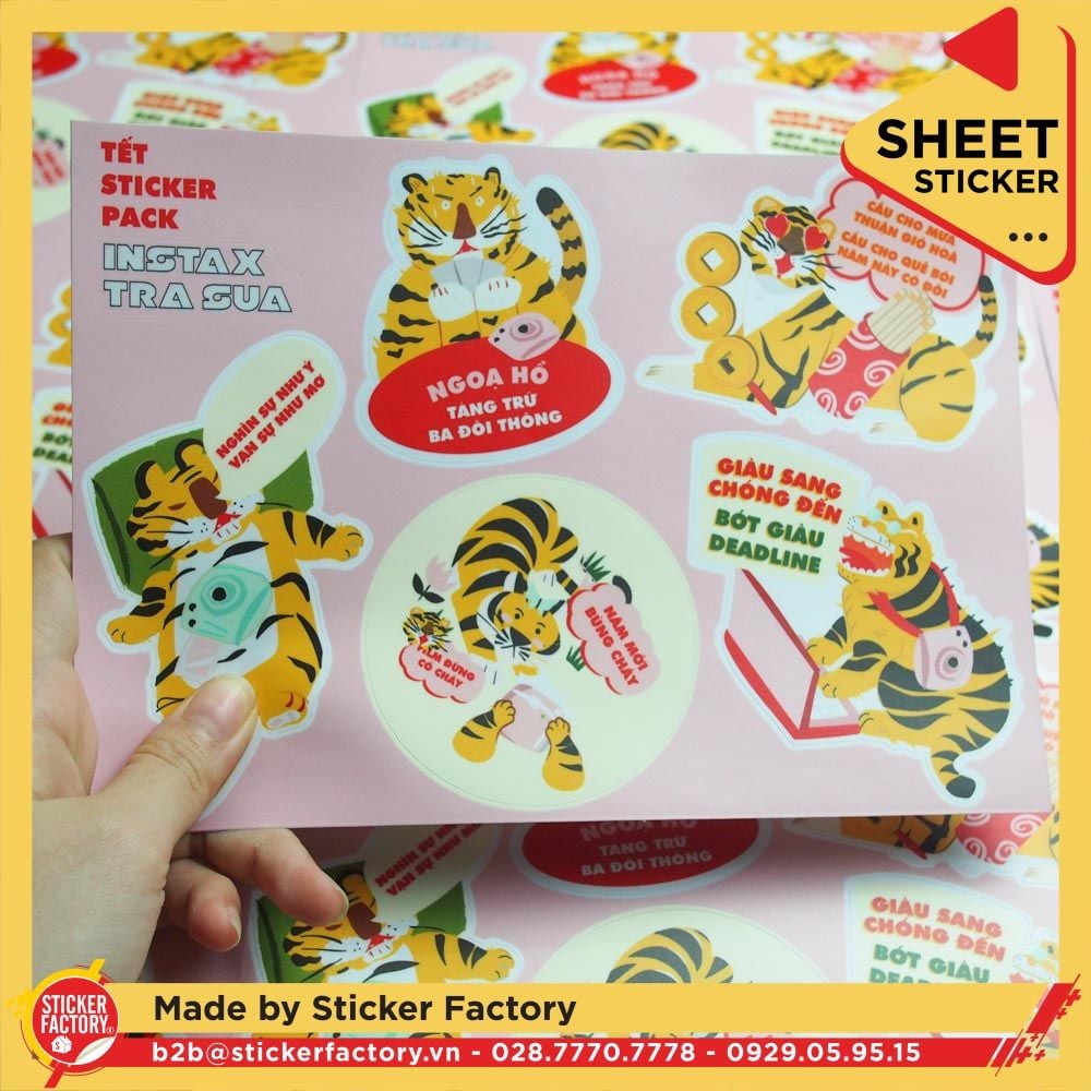 Sticker sheet vinyl