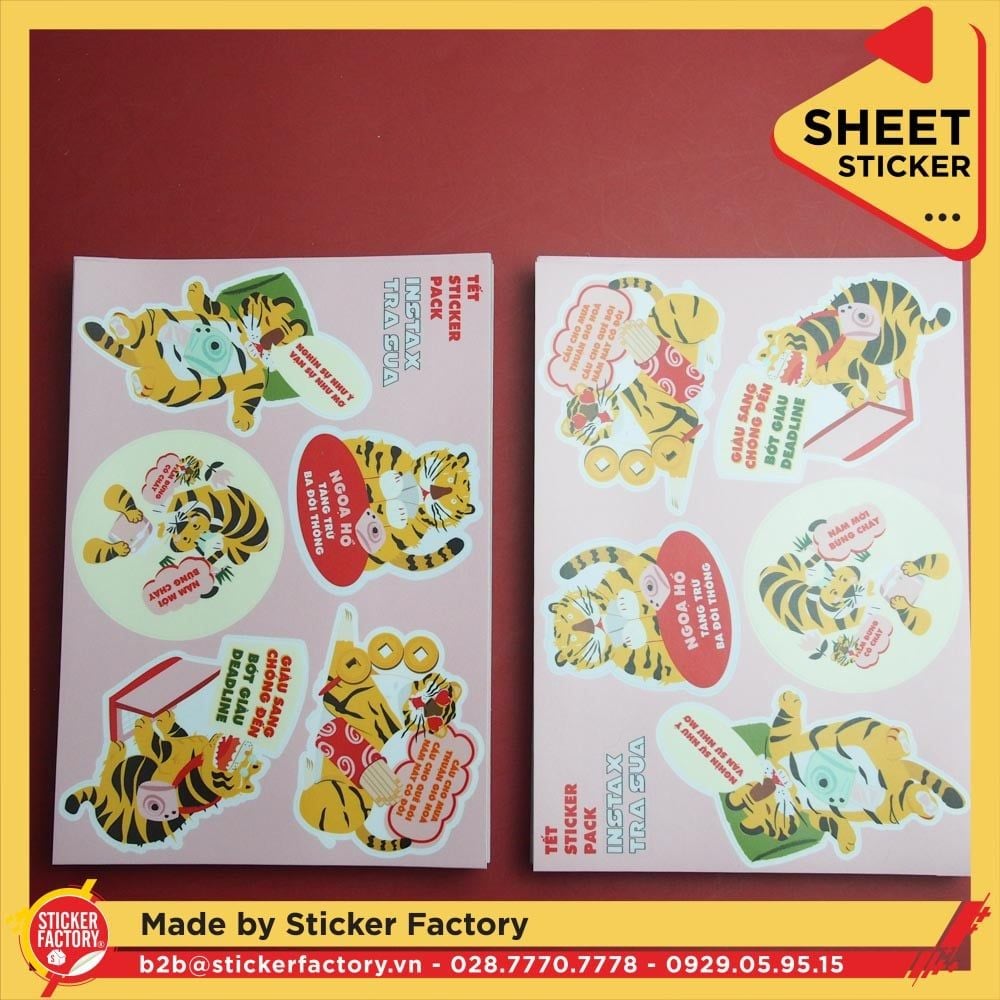 Sticker sheet vinyl