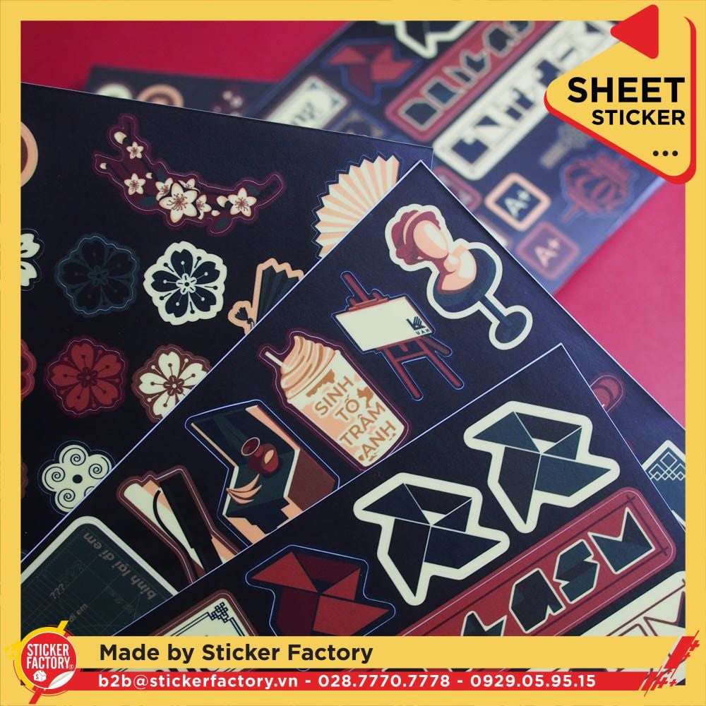 Sticker sheet vinyl