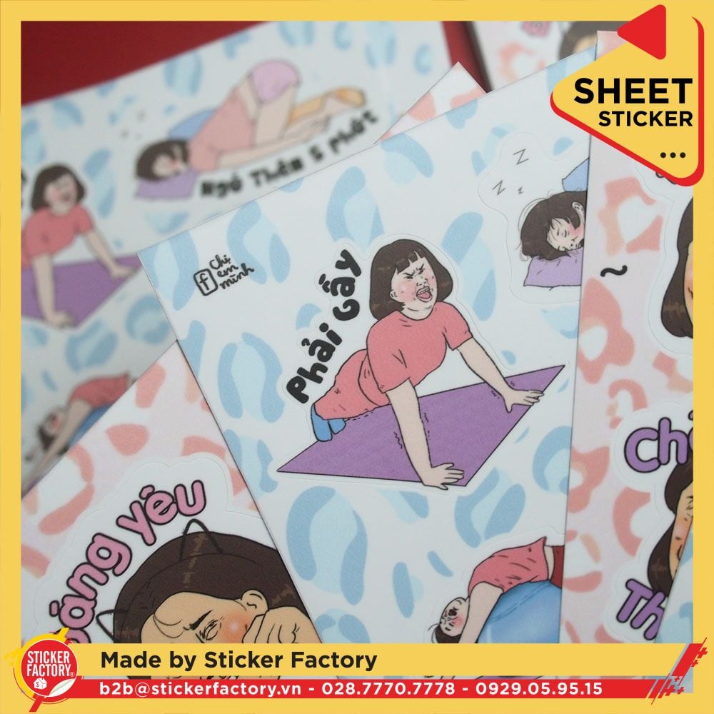 Sticker sheet vinyl