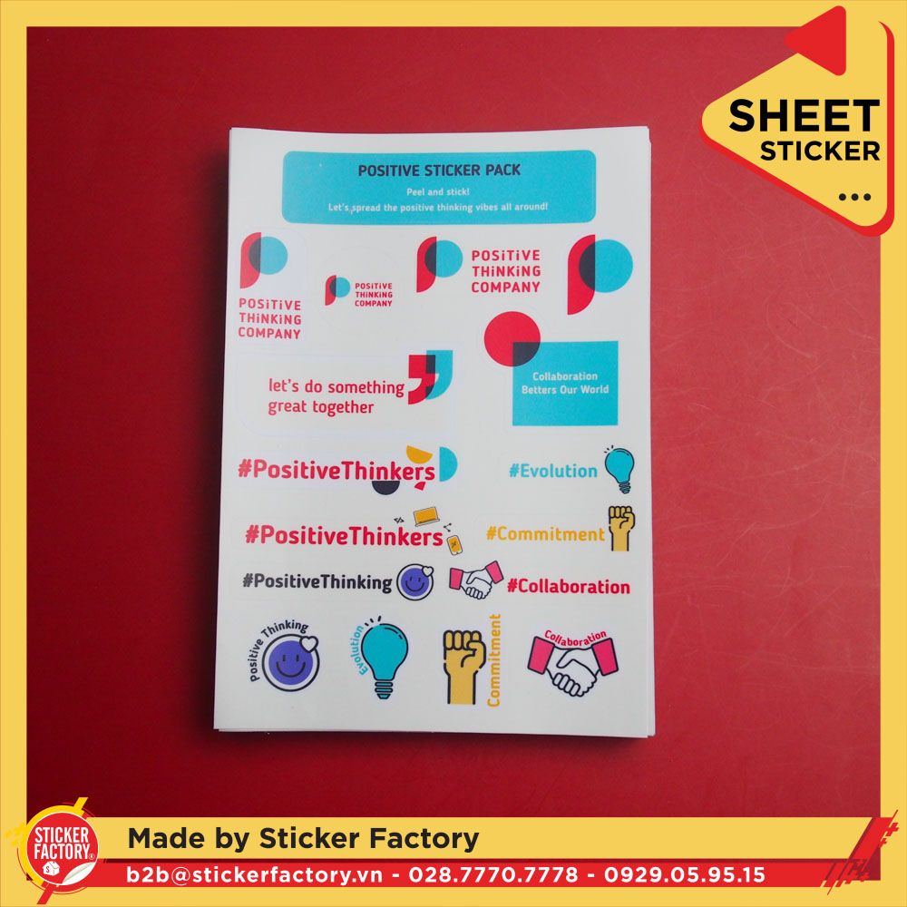 Sticker sheet vinyl