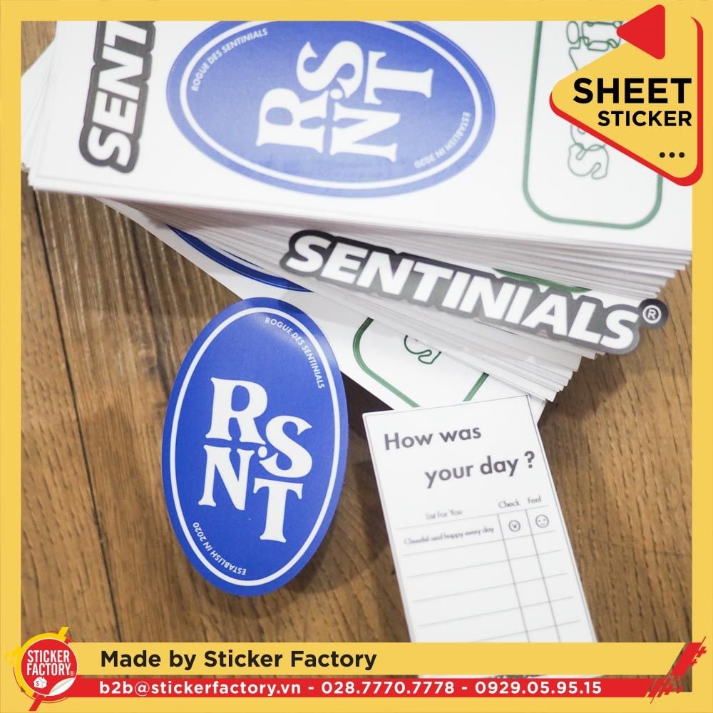 Sticker sheet vinyl