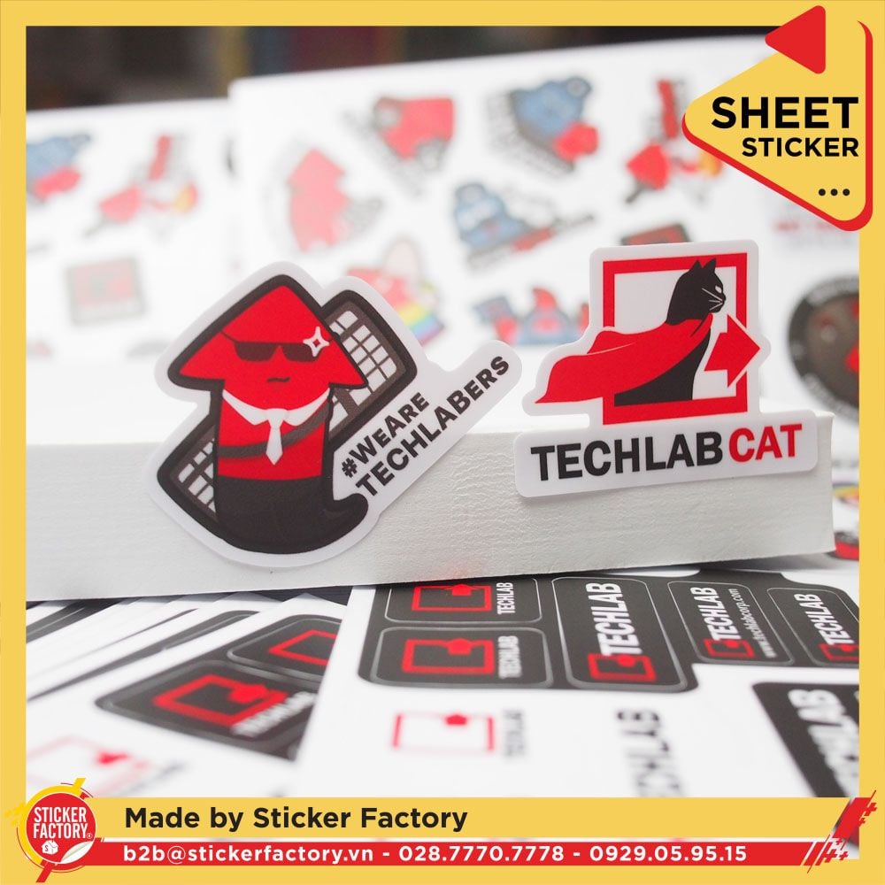 Sticker sheet vinyl