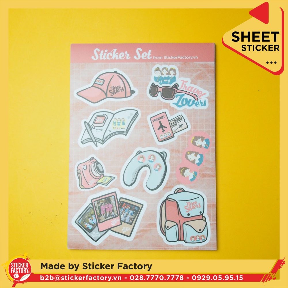 Sticker sheet vinyl