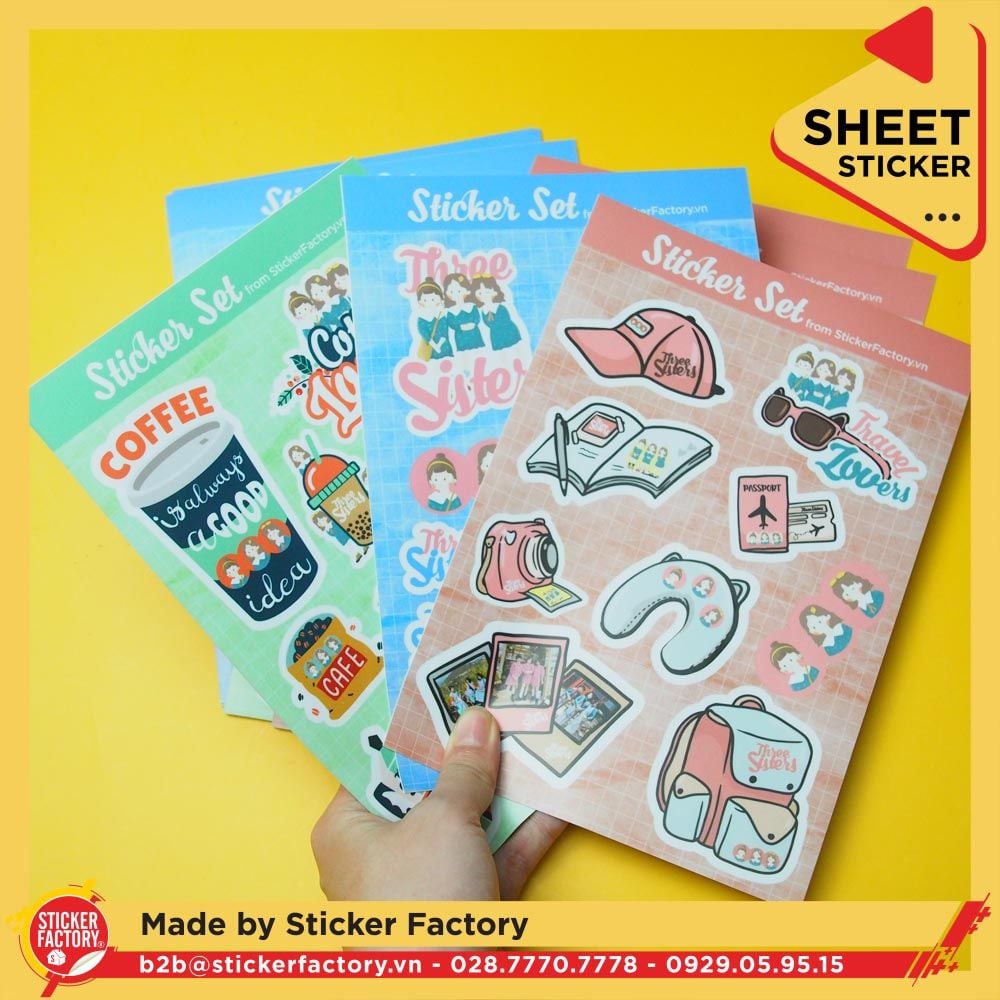 Sticker sheet vinyl