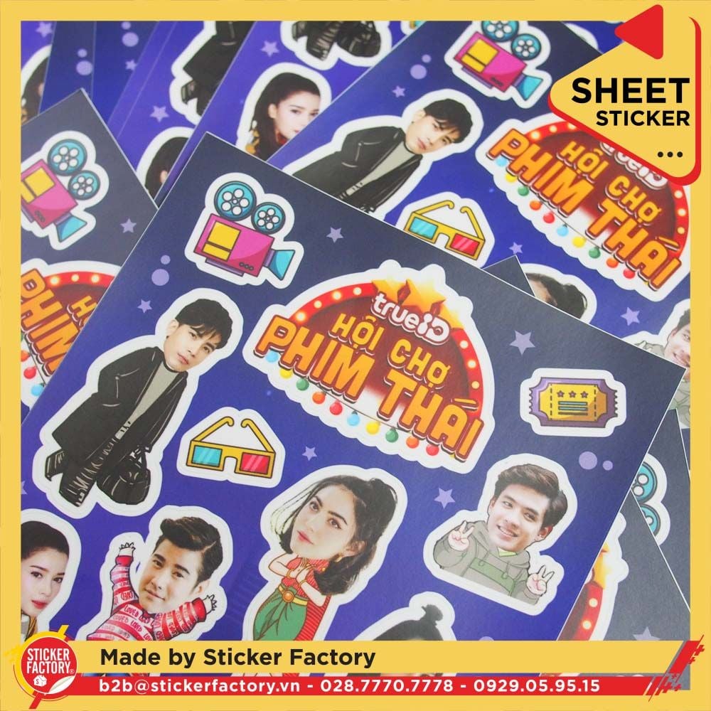 Sticker sheet vinyl