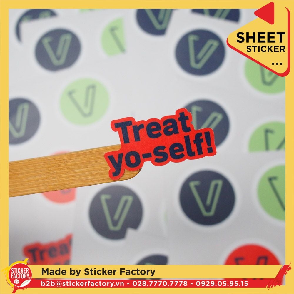 Sticker sheet vinyl