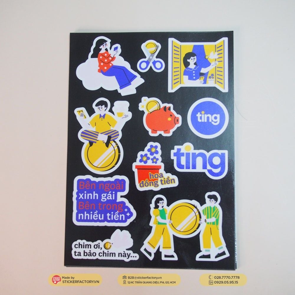 Sticker sheet vinyl