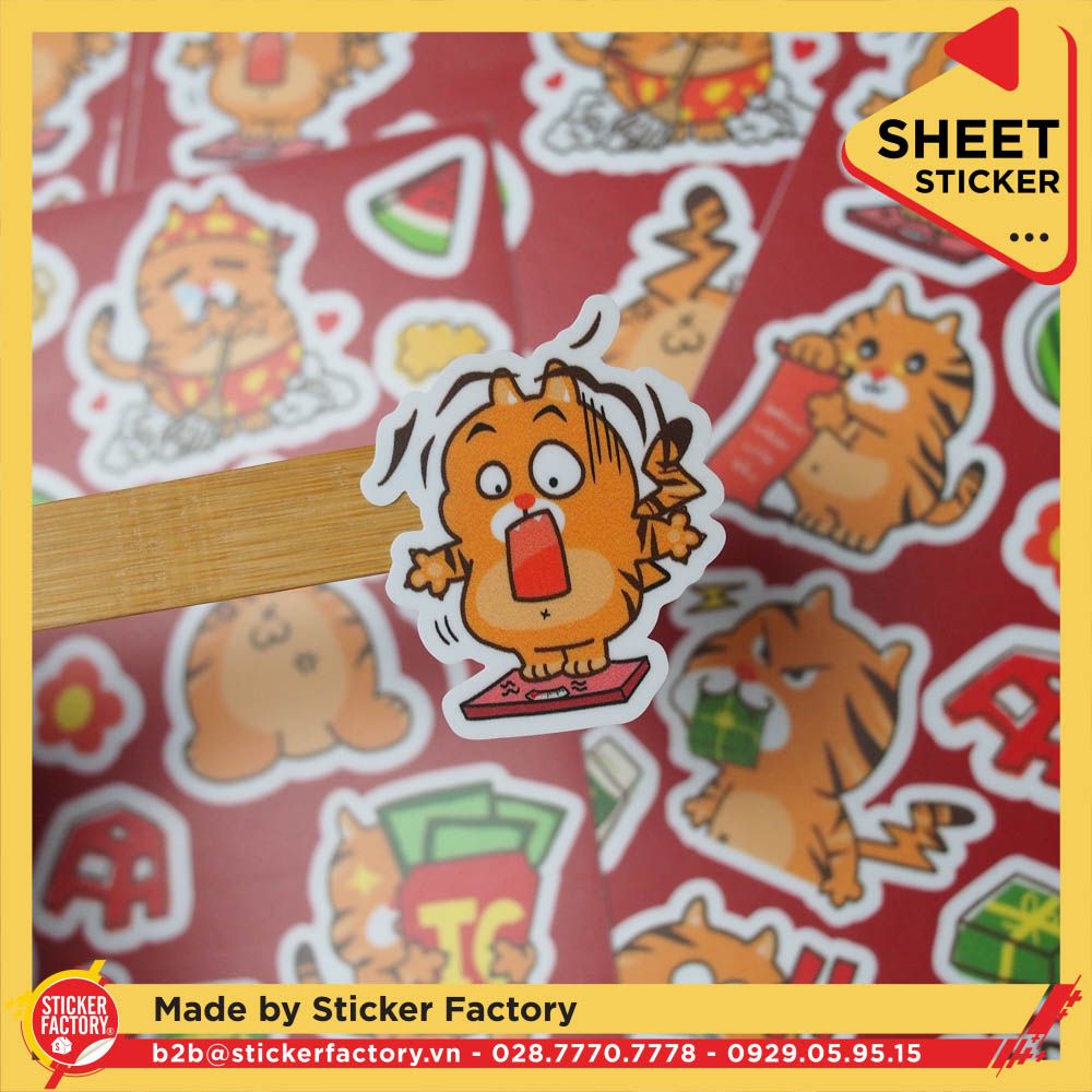 Sticker sheet vinyl