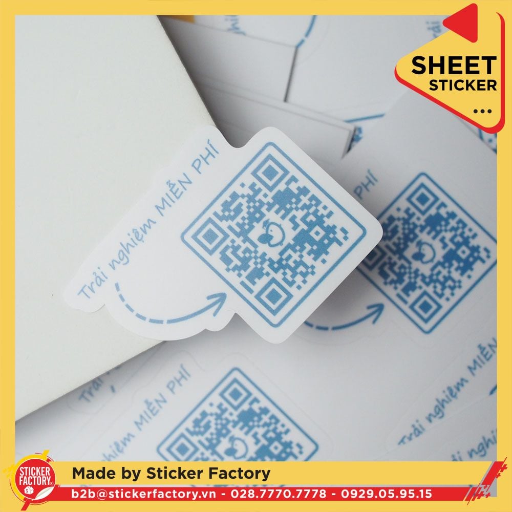 Sticker sheet vinyl