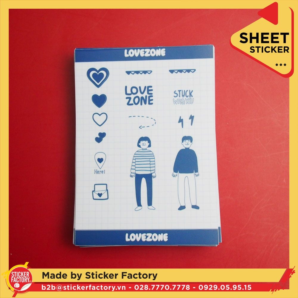 Sticker sheet vinyl