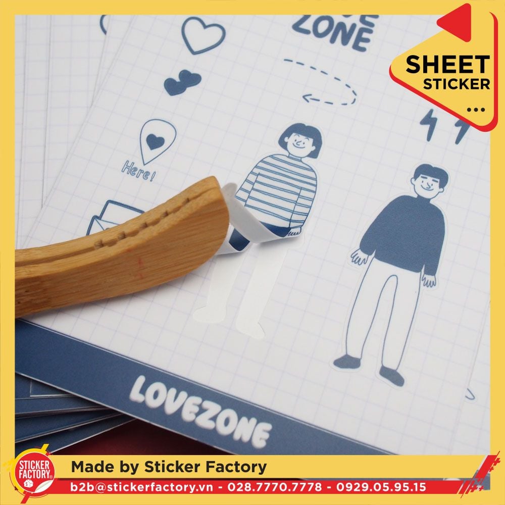 Sticker sheet vinyl