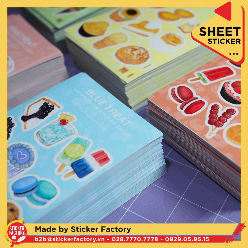 Sticker sheet vinyl