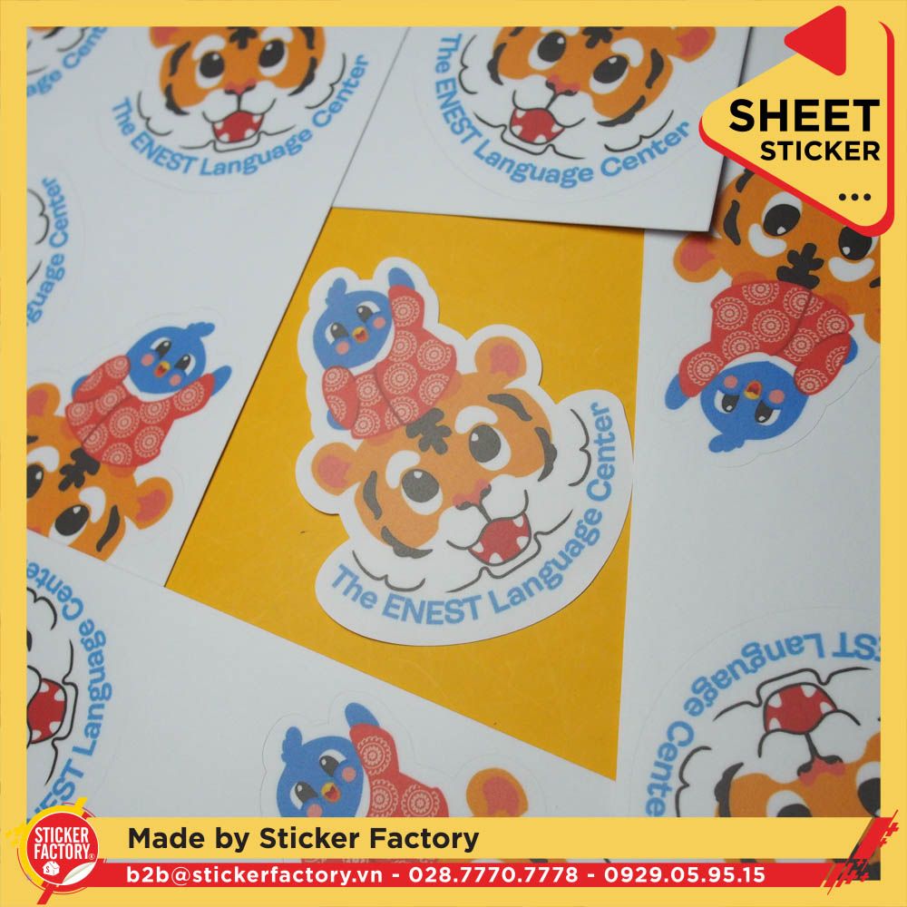 Sticker sheet vinyl