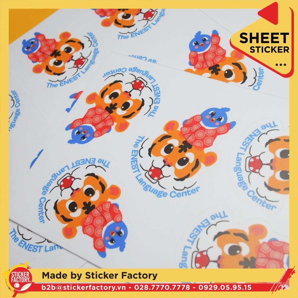 Sticker sheet vinyl