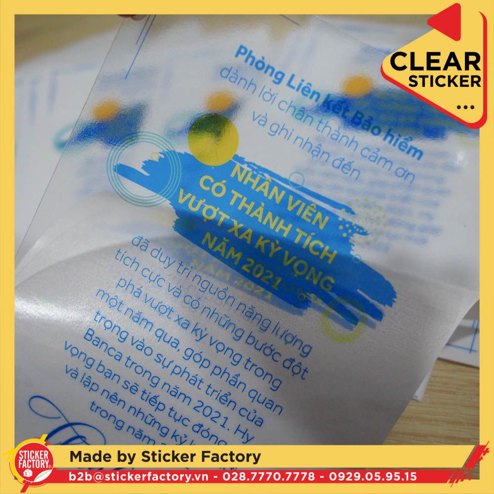 Sticker vinyl trong suốt