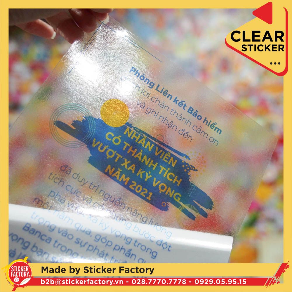 Sticker vinyl trong suốt