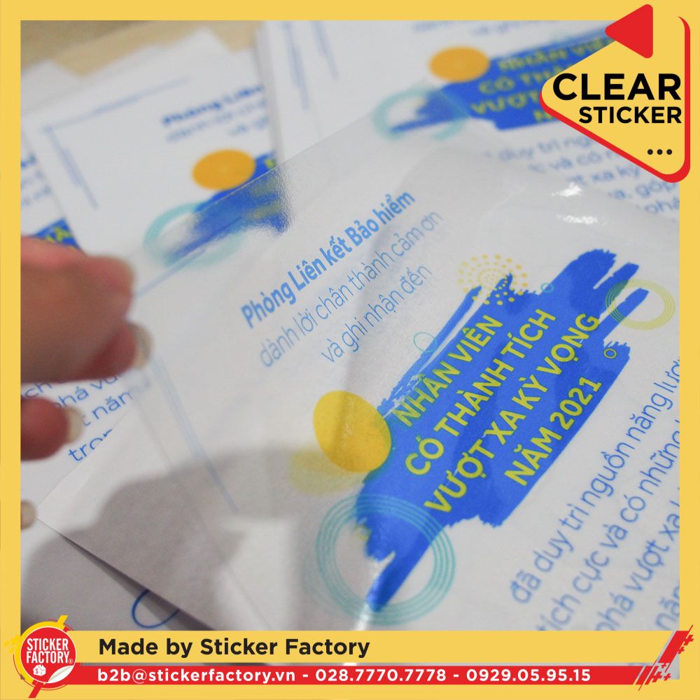 Sticker vinyl trong suốt