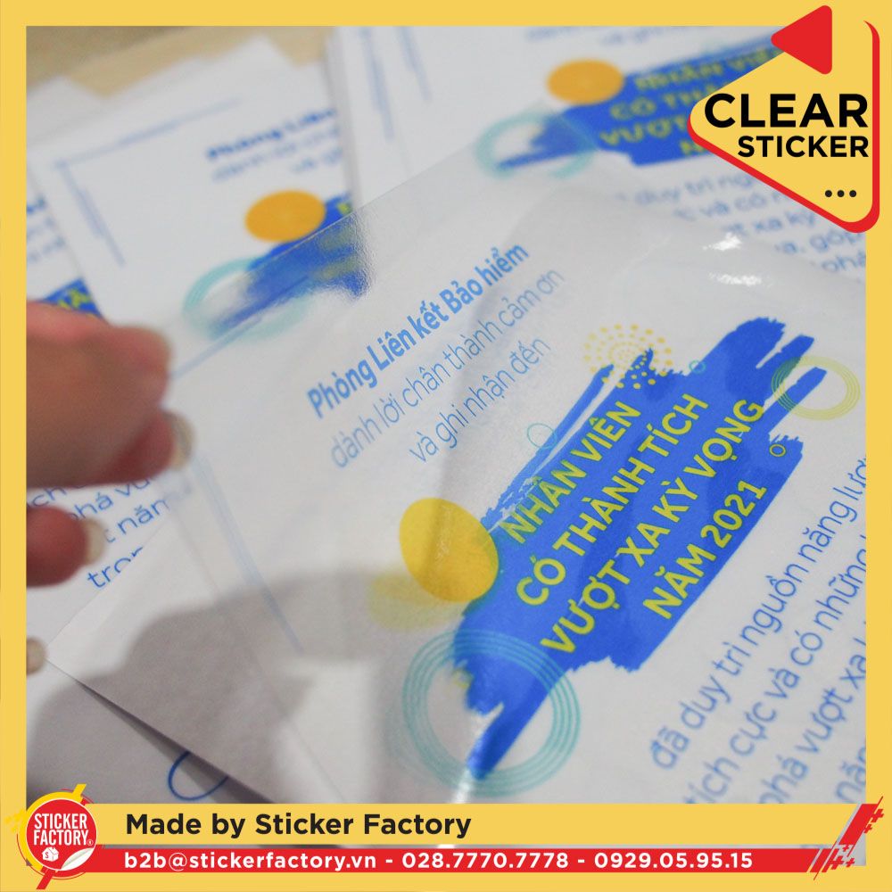 Sticker vinyl trong suốt