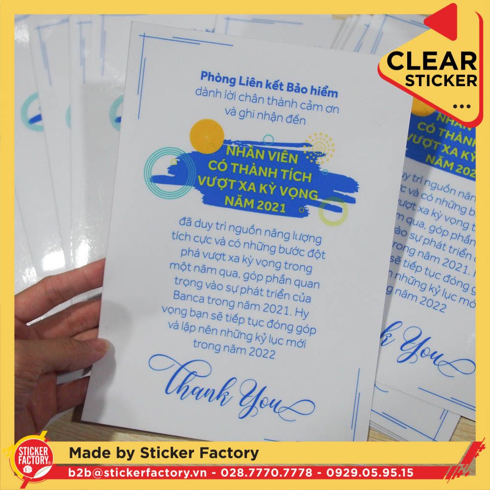 Sticker vinyl trong suốt