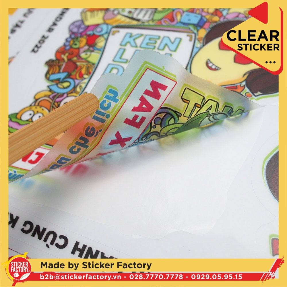 Sticker vinyl trong suốt