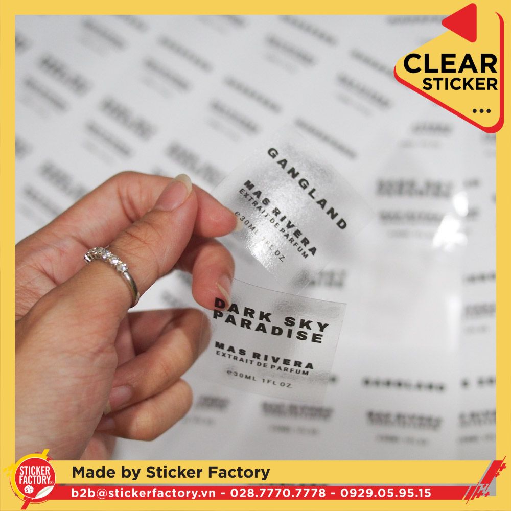 Sticker vinyl trong suốt