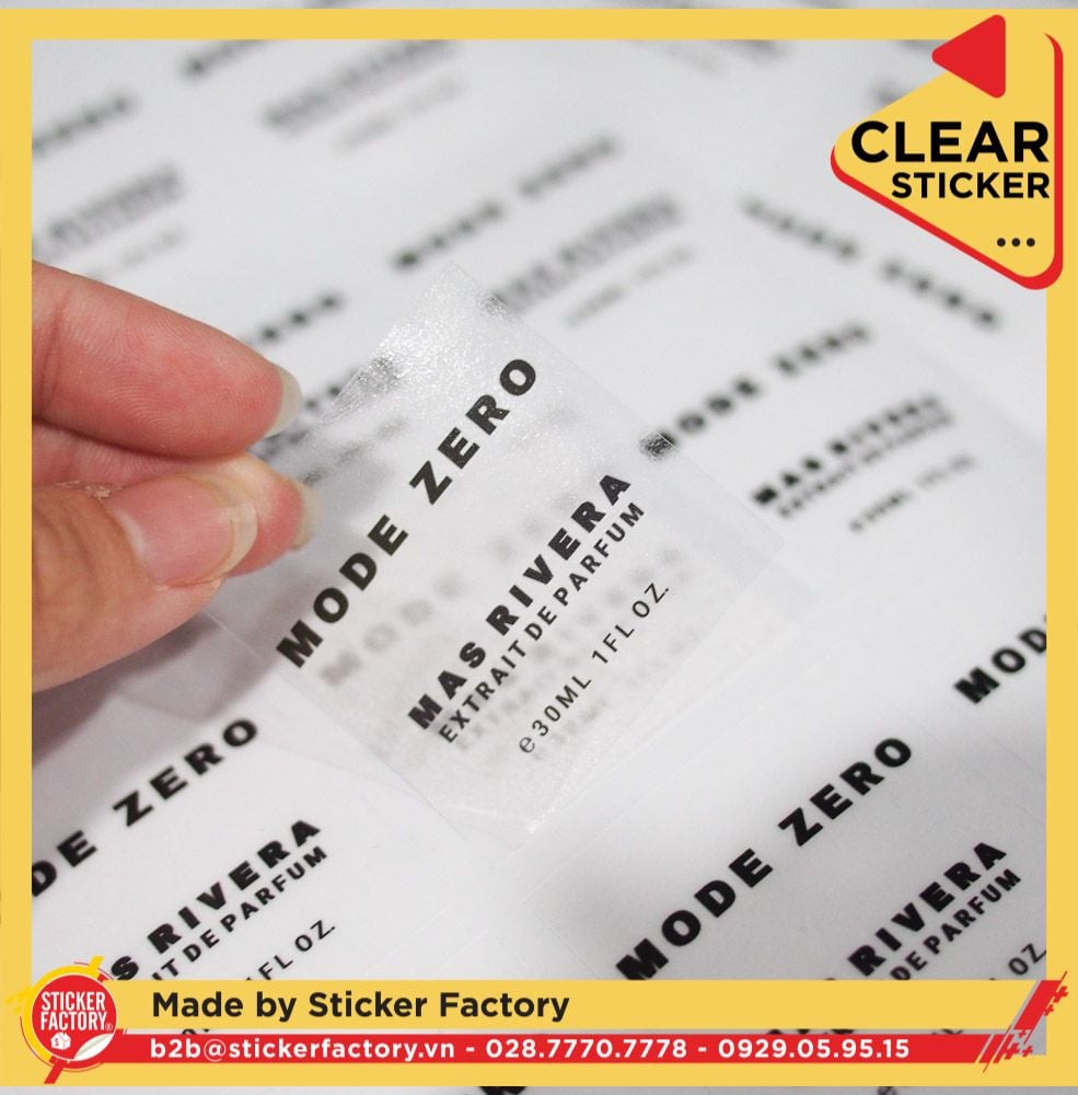 Sticker vinyl trong suốt