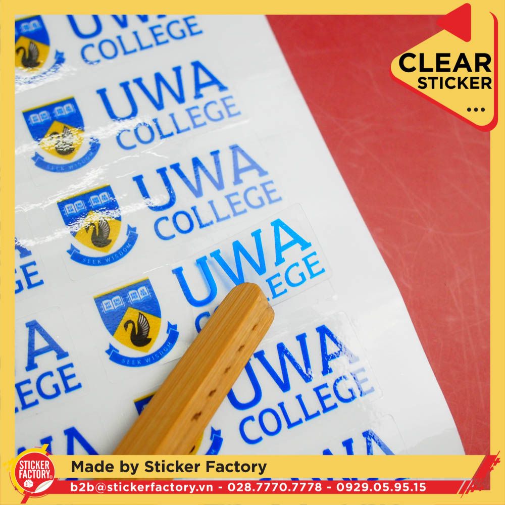 Sticker vinyl trong suốt