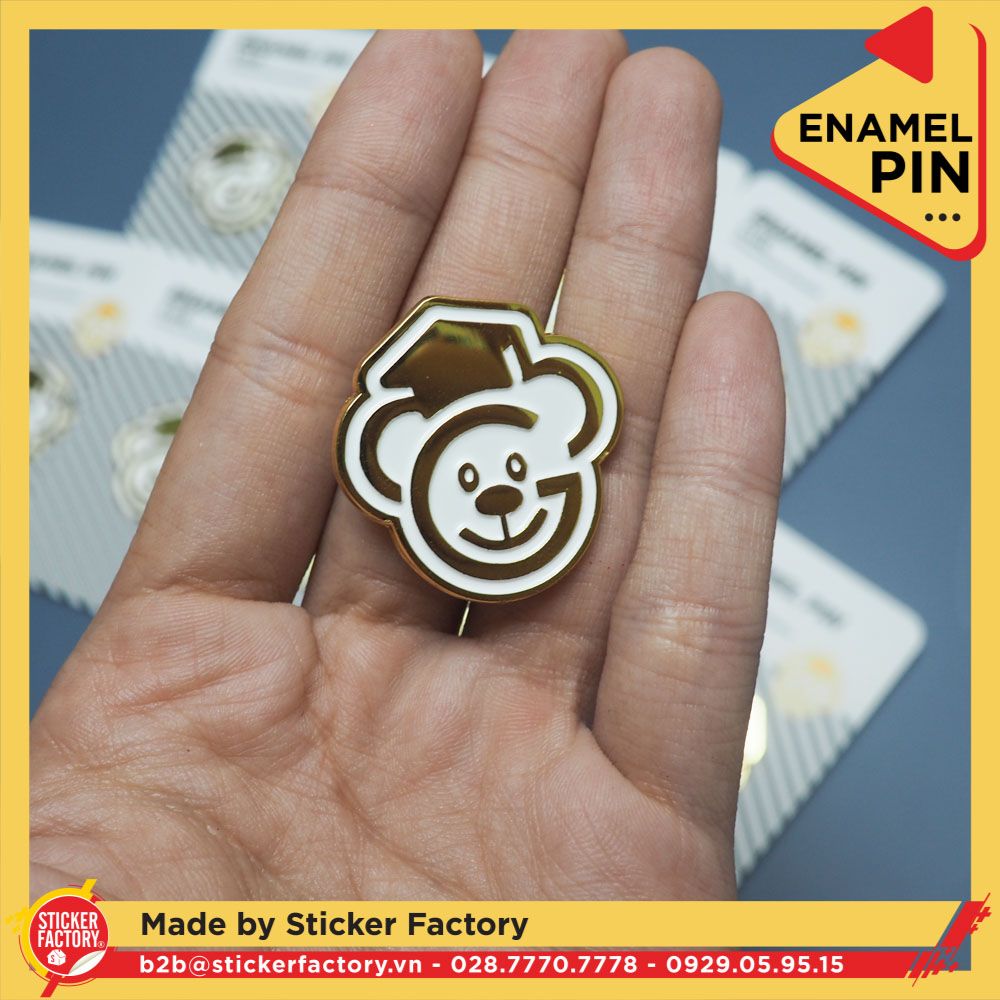 Huy hiệu kim loại cài áo ba lô ( Enamel pin theo yêu cầu )