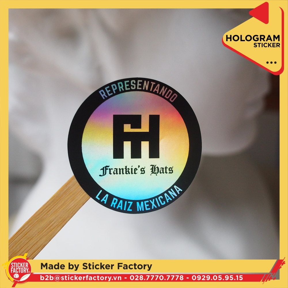 Sticker Hologram bảy màu in theo yêu cầu