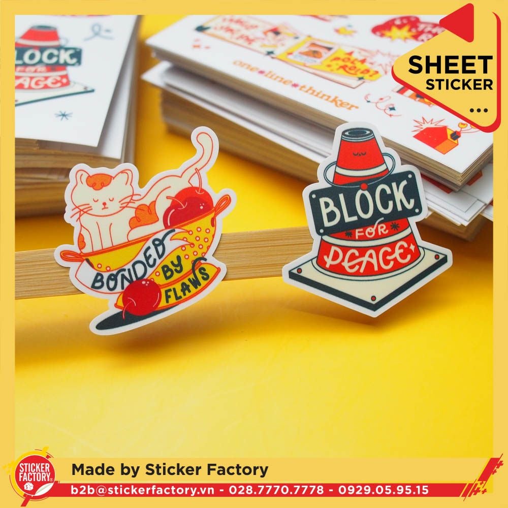 Sticker sheet vinyl