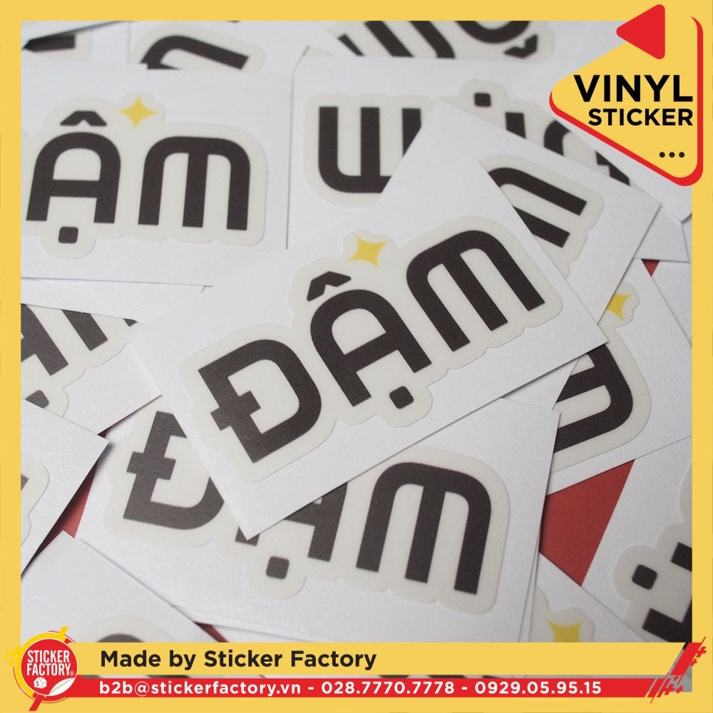 Sticker Vinyl cắt bế theo viền