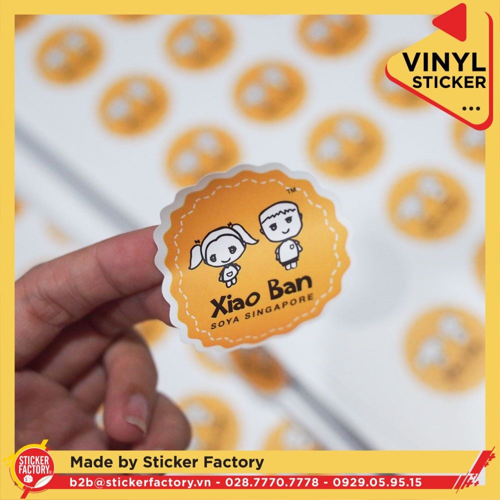 Sticker Vinyl cắt bế theo viền