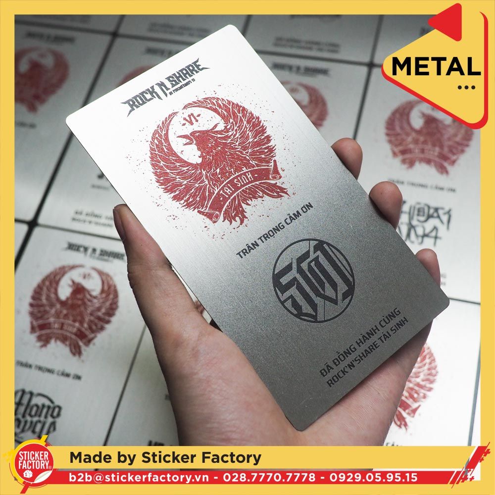 Sticker Metal kim loại (Customize)