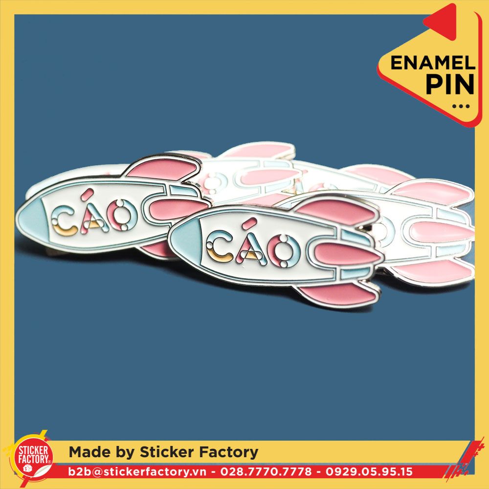 Huy hiệu kim loại cài áo ba lô ( Enamel pin theo yêu cầu )