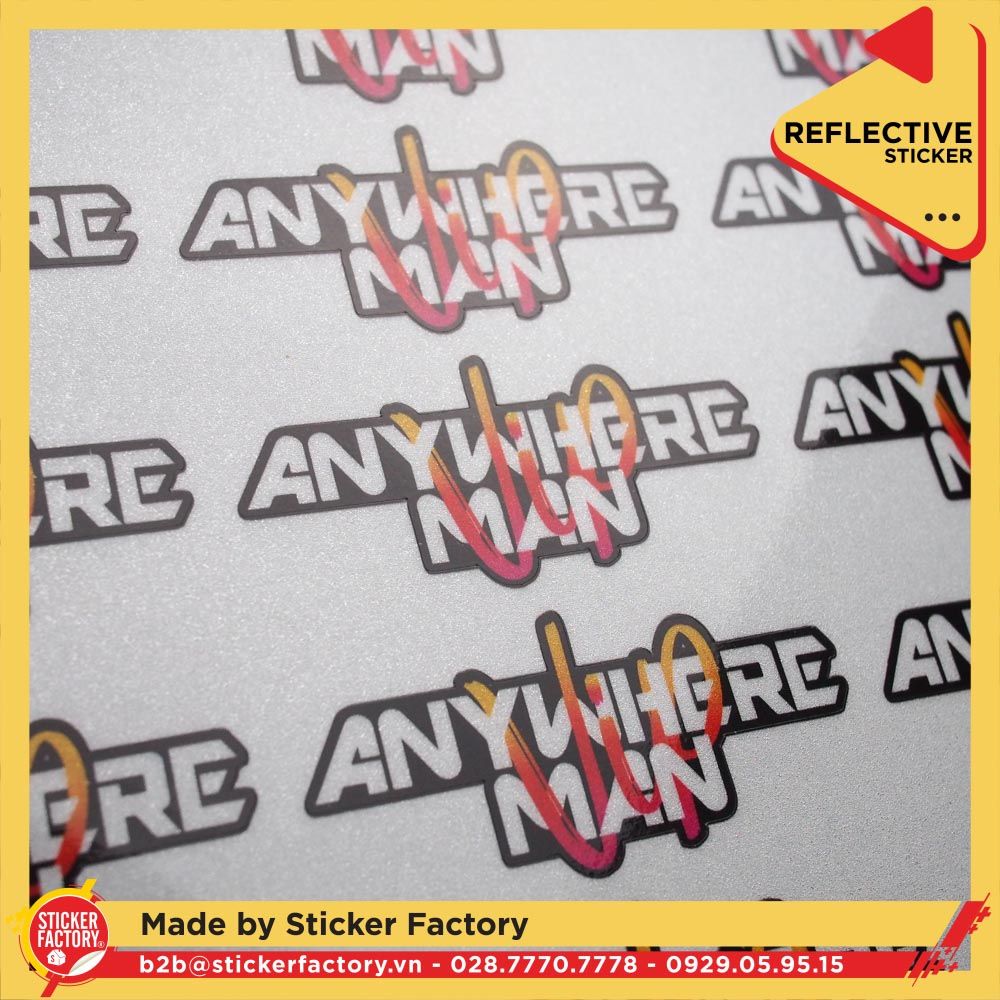 Sticker phản quang 3M in theo yêu cầu