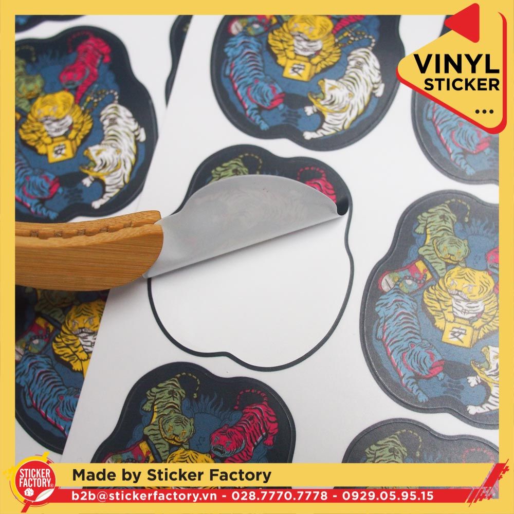 Sticker Vinyl cắt bế theo viền